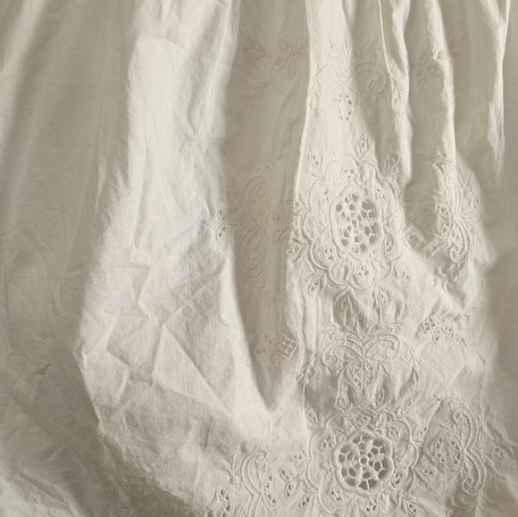 Mango Cotton White Embroidered Dress - Picture 2 of 7